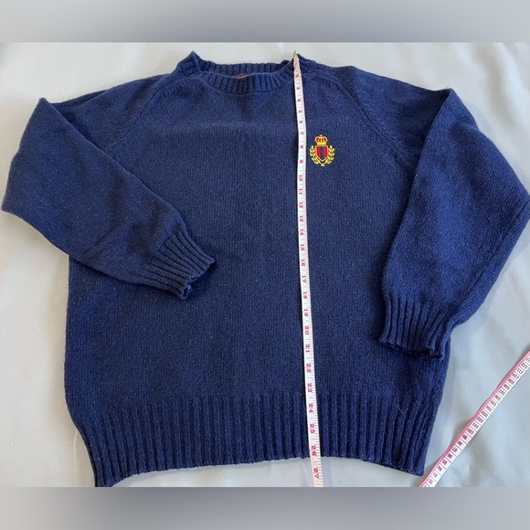 Saddlebread Vintage Sweater Mens Sz Large ‎ Wool Outdoor Blue / Navy - Picture 5 of 8
